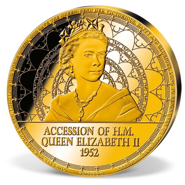 'Queen Elizabeth II Accession' Ultralarge Commemorative Coin Queen´s